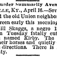 Skaggs, Kansas City Times, April 17, 1891