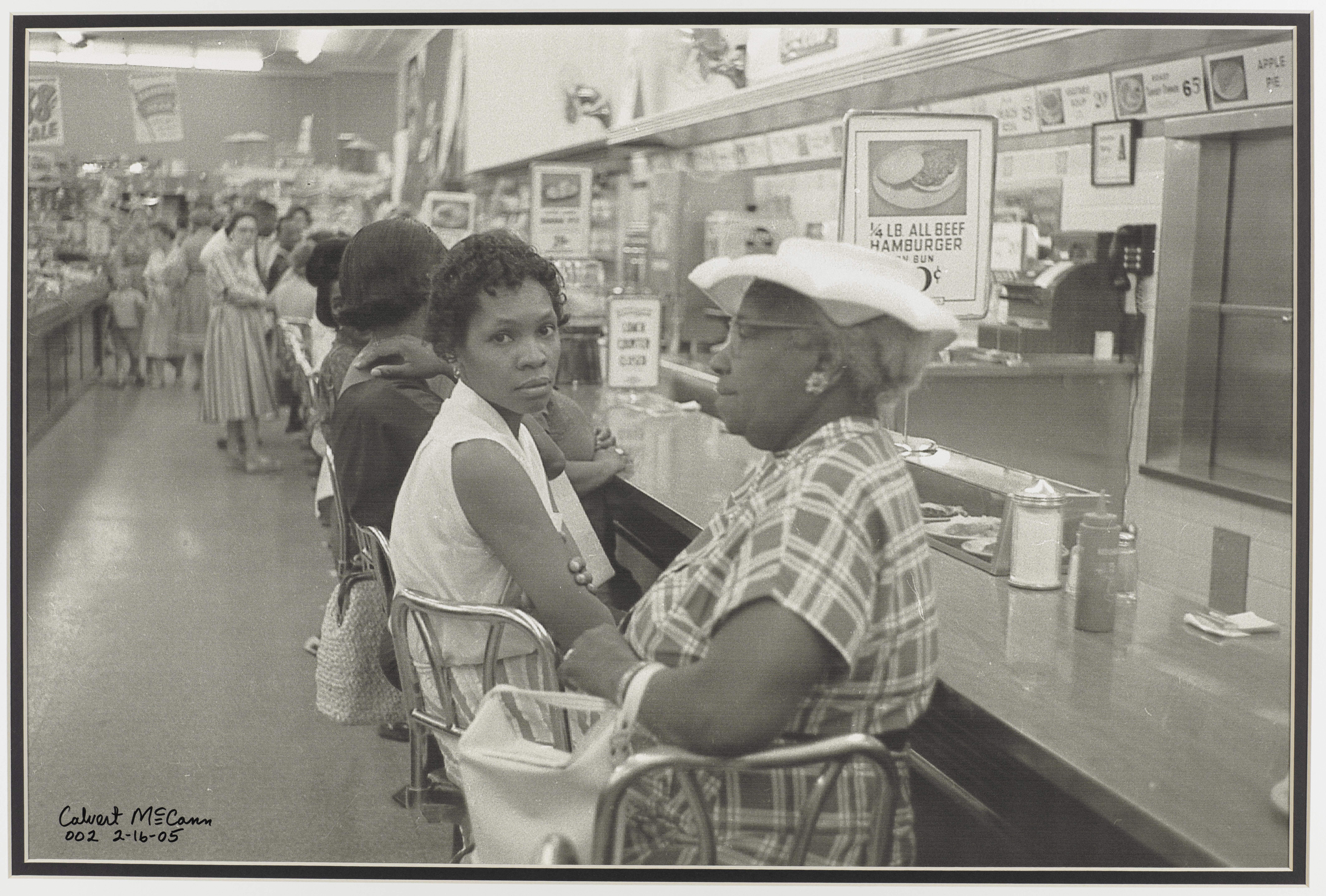 Black women at a lunch counter sit-in.
